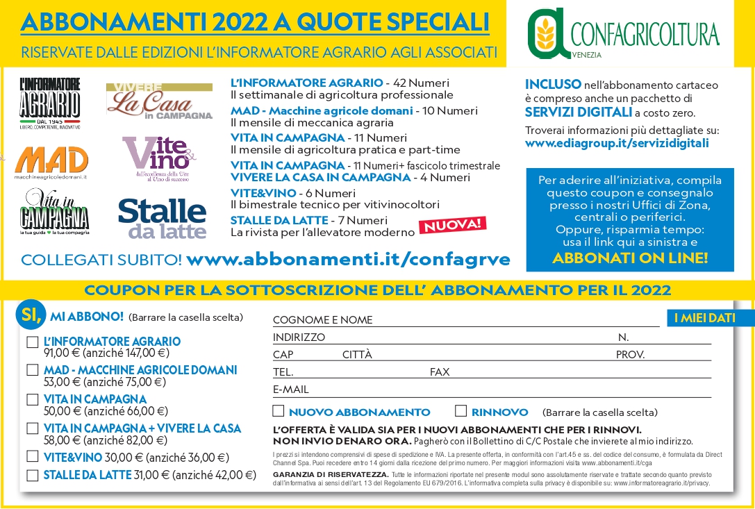Informatore agrario 2022 Coupon CONFAGRICOLTURA VENEZIA pages to jpg 0001