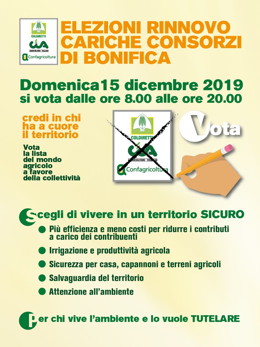 consorzi bonifica2019 votalistauno
