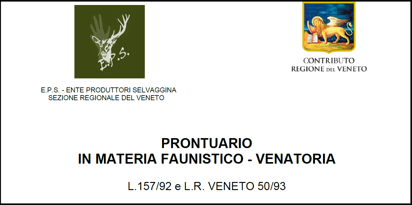 Prontuario faunistico venatorio new
